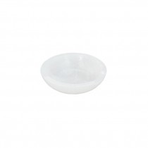 ASH TRAY-Round White Marble