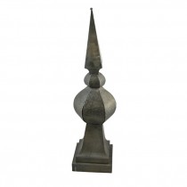 FINAL-Bronze Circle W/Pedestal Base & Pointed Top