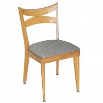 CHAIR-Dining A/L Clear Maple W/Upholstered Seat