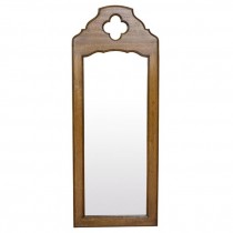 MIRROR-WALL-Oak W/Clover Cutout