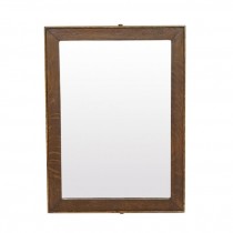 MIRROR-WALL/Rectangle Oak Frame