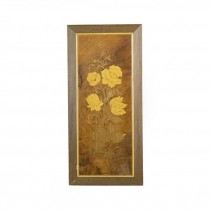 PLAQUE-Augusto-Inlaid Wood-Floral Design