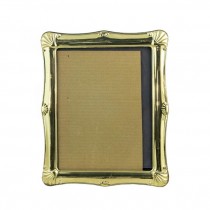 PICTURE FRAME-Gold W/Shell Accents on Corners