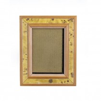 PICTURE FRAME-Faux Burled Wood W/Wooden Boarders