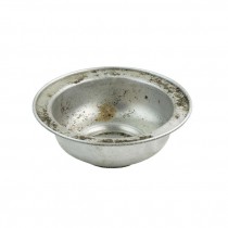 DECORATIVE BOWL-Tarnished Silver W/Bead Detail on Edge