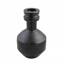 VASE-Contemporary Black Matt W/Rings at the Top