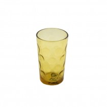 CUP-Juice-Amber-Glass-Dimpled-Effect