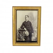 PICTURE FRAME-Gld-Gentleman Posed/Hat and Cane in Hand