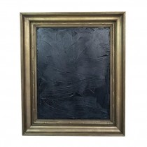 ART-Black Canvas-Gold Frame