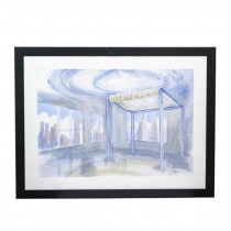 PAINTING-Chuppah Indoors W/Fabric Top/No Flowers