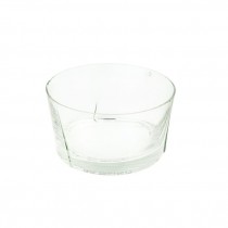 DECORATIVE BOWL-Lrg Glass w/ Raised Points