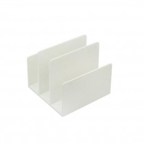 LETTER HOLDER-White Plastic-4 Slots