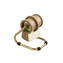 ROLODEX-Vintage Wheeldex-Tan w/Brass Base