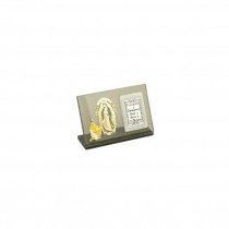 PLAQUE-Mini Table Top Our Lady Guadalupe Prayer in Spanish