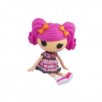 TOY-Doll w/Pink Hair & Black Button Eyes