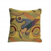 THROW PILLOW-Contemporary Pattern in Earthtones