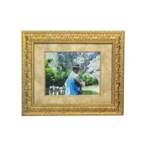 PRINT-Man on River Tour-Gold Ornate Frame