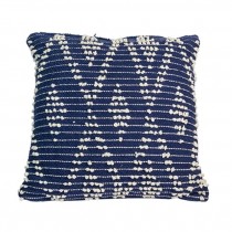 PILLOW-Contemporary Navy w/White Diamonds