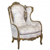 BERGERE CHAIR-Floral Pastel Fabric