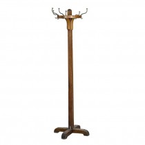 COAT RACK- Vintage Wooden W/Circular Head