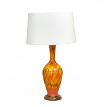 TABLE LAMP-Retro Orange Glaze