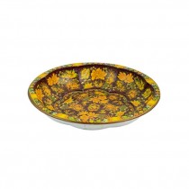 DECORATIVE TRAY-Daher Ware Tin-Round Floral
