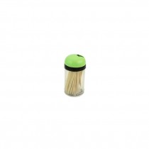 TOOTHPICK HOLDER-Plastic w/Green Top