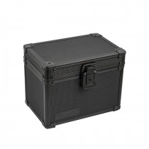 BOX- Black "Vaultz" W/Hinged Lid