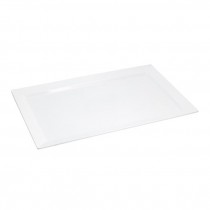 TRAY-White Plastic Rectangle