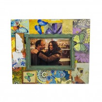 PICTURE FRAME-Multi Colored w/Butterflies