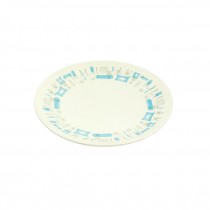 PLATE-Dinner-Blue Heaven-White w/Blue&Grey