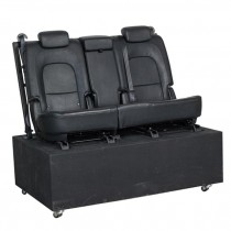 BACK SEAT OF MINI VAN-Black on Base W/Casters