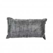 PILLOW-Throw/Black Woven