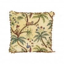 PILLOW-Throw Jungle Print W/Palm Trees