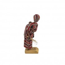 FIGURINE-African Mother w/Baby on Back
