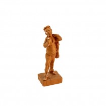 FIGURINE-Man Smoking Pipe-Terracotta