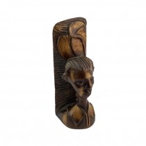 BOOKEND-African Man Carved in Wood