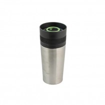 TRAVEL MUG-Chrome w/Black Top-Sip Cup