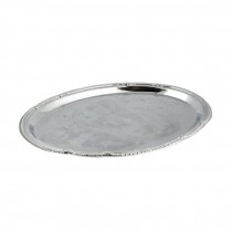 TRAY-Silver W/Gadroon Edge & Traditional Engraving-Large