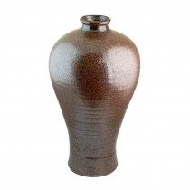 VASE-Brown Ceramic Urn Shaped