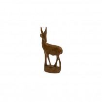 SCULPTURE-Vintage Hand Carved Wooden Gazelle