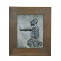 FRAMED PRINT-Eastern Man Kneeling & Praying