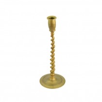 CANDLESTICK HOLDER-Vintage Spiral/Spindle Brass Candle Holders