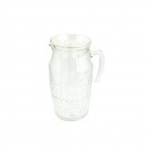 PITCHER-Glass w/Lid & Ice Core Holder