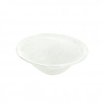 DECORATIVE BOWL-White Frosted Swirls