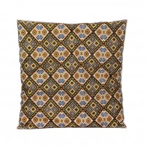 THROW PILLOW-Orange/Blue/Multi Colored Aztec Pattern