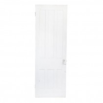 DOOR-White-(3) Long Panels on Top-(3) Shorter on Bottom