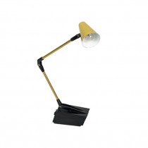 DESK LAMP-Black and Gold W/Adjustable Arm