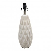 TABLE LAMP-White Ceramic Honeycomb
