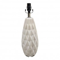 TABLE LAMP-White Ceramic Honeycomb